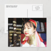 Padaung Woman Briefkaart (Voorkant / Achterkant)
