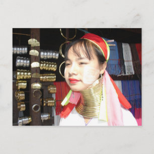 Padaung Woman Briefkaart