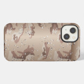 Padded Desert Camo iPhone Hoesje (Achterkant horizontaal)