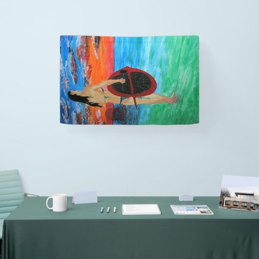 Paddelboarder Spandoek (Beurs)