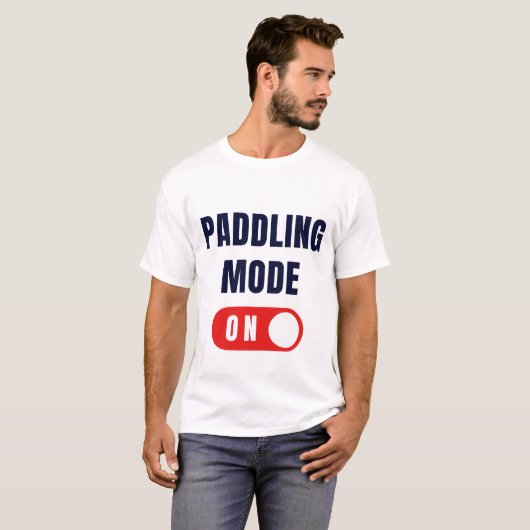 Paddelmodus Aan T-shirt (Voorkant volledig)