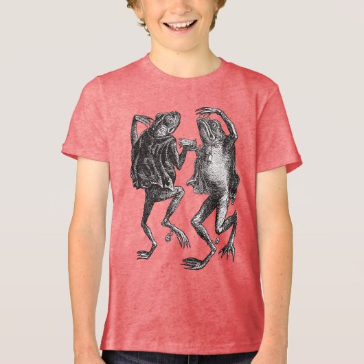 Padden die op de sabbat dansen Dictionnaire Infern Tri-Blend Shirt (Voorkant)