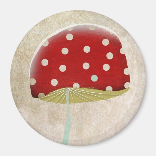 Paddengeel bosmurf-habitat magneet (Voorkant)