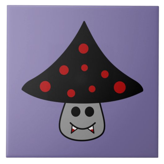 Paddenkamer Vampire keramische tegel Tegeltje (Voorkant)