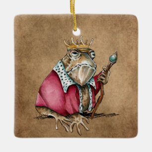 Paddenkoning  keramisch ornament