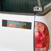 Paddenkruidrok PeaceLove Bumpersticker (Op Truck)