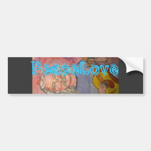 Paddenkruidrok PeaceLove Bumpersticker