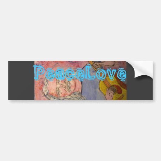 Paddenkruidrok PeaceLove Bumpersticker (Voorkant)