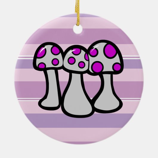 Paddenpaddenstoel Keramisch Ornament (Achterkant)