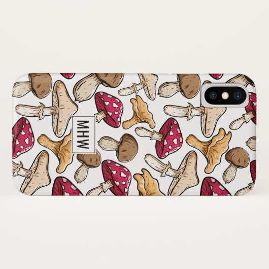 Paddenroerspatroon aangepaste monogram telefoondoo Case-Mate iPhone case (Achterkant (horizontaal))