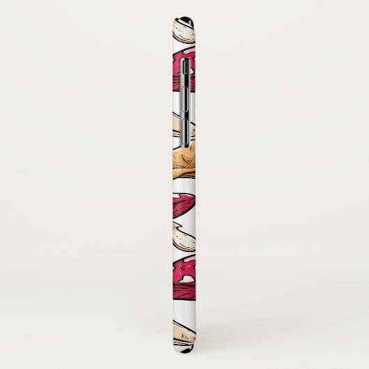 Paddenroerspatroon aangepaste monogram telefoondoo Case-Mate iPhone case (Achterkant/links)