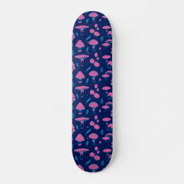 Paddenroze en blauw persoonlijk skateboard