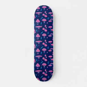 Paddenroze en blauw persoonlijk skateboard