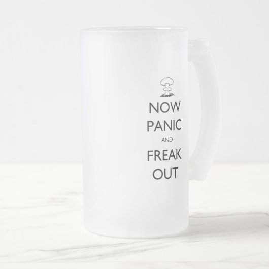 Paddenruimenwolk uit de "Nu paniek" en "Freak Out" Matglas Bierpul (Voorkant rechts)