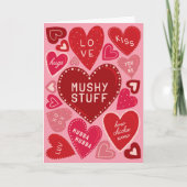 Paddenspuitje met een hartenlust Valentijnsdag Kaart (Voorkant)