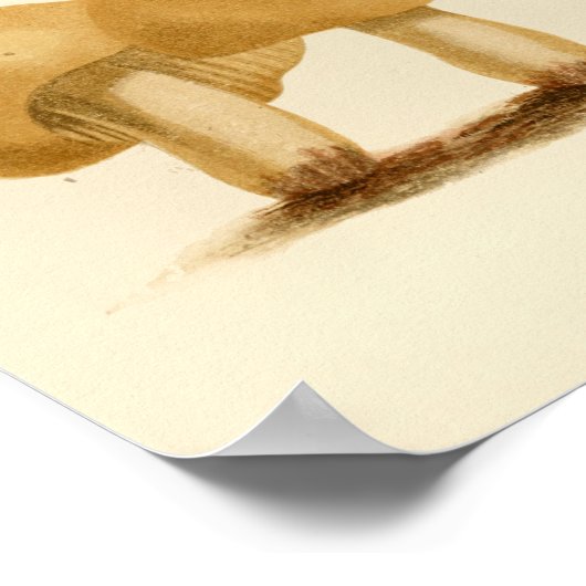  paddenstoel 1861 Art Print Yellow (Hoek)