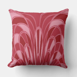 Paddenstoel Abstract - Art Deco - Cherry Kussen