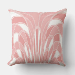 Paddenstoel Abstract - Art Deco - Coral Kussen