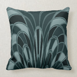 Paddenstoel Abstract - Art Deco - Jewel Green Kussen