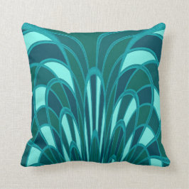 Paddenstoel Abstract - Art Deco - Ocean Kussen