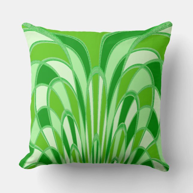 Paddenstoel Abstract - Art Deco - Springtime Kussen (Voorkant)