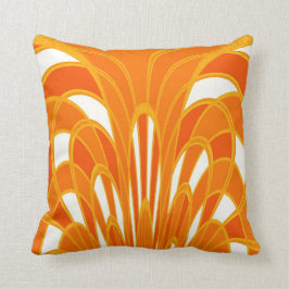 Paddenstoel Abstract - Art Deco - Tangerine Kussen