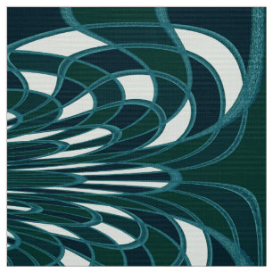 Paddenstoel, Abstract - Blauwgroen - verbinding Stof
