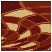 Paddenstoel, Abstract - Cinnamon Red - Stof (Close Up)