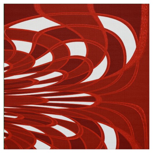 Paddenstoel, Abstract - Kardinaal Rood - Stof (Swatch)