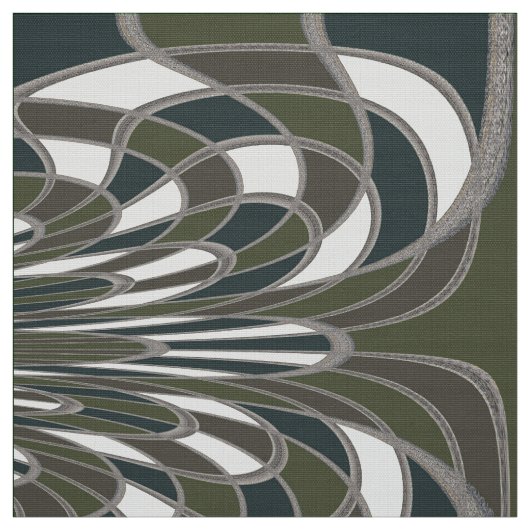 Paddenstoel, Abstract - Moss - Fabric Stof (Swatch)