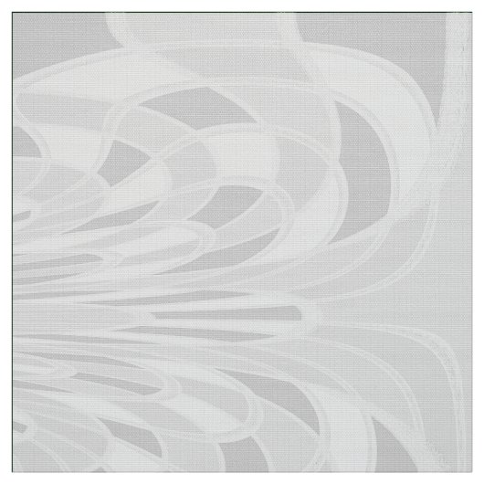 Paddenstoel, Abstract - wit - verbinding Stof (Swatch)