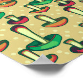 Paddenstoel Achtergrond esthetisch Poster (Hoek)