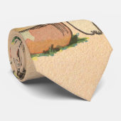  paddenstoel afdrukken stropdas (Opgerold)