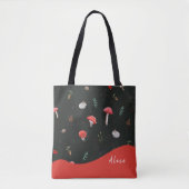 Paddenstoel, al dan niet gepersonaliseerd, canvas  tote bag (Voorkant)