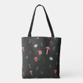 Paddenstoel, al dan niet gepersonaliseerd, canvas tote bag (Achterkant)