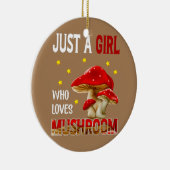 Paddenstoel alleen meisje die van paddenstoelen ho keramisch ornament (Rechts)