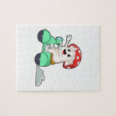 Paddenstoel als Biker met Scooter.PNG Legpuzzel (Horizontaal)