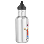 Paddenstoel als boer met Ax Waterfles (Links)