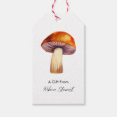 Paddenstoel Als Geschenk Van Persoonlijke Aanleidi Cadeaulabel (Voorkant)