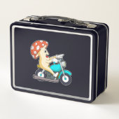 Paddenstoel als motorfiets (Achterkant)