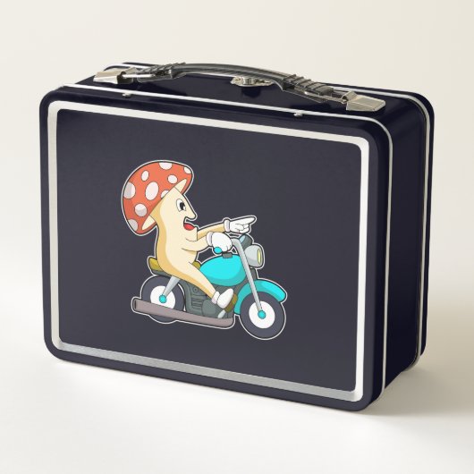 Paddenstoel als motorfiets (Achterkant)