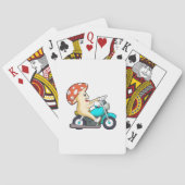 Paddenstoel als motorfiets pokerkaarten (Achterkant)