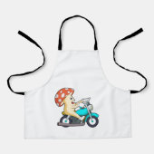 Paddenstoel als motorfiets schort (Voorkant)