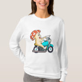 Paddenstoel als motorfiets t-shirt (Voorkant)