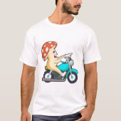 Paddenstoel als motorfiets t-shirt (Voorkant)