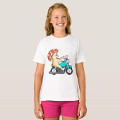 Paddenstoel als motorfiets t-shirt