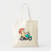 Paddenstoel als motorfiets tote bag (Voorkant)