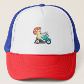 Paddenstoel als motorfiets trucker pet (Voorkant)