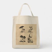  paddenstoel Art Illustratie Tote Bag (Achterkant)