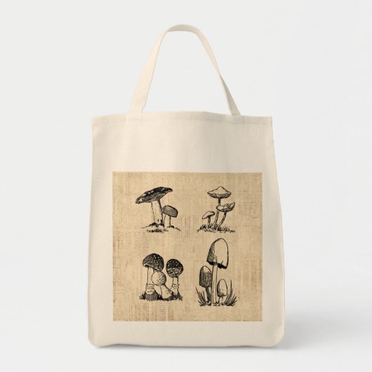  paddenstoel Art Illustratie Tote Bag (Voorkant)